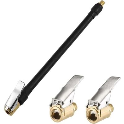 OEM Tuyau De Gonflage De Pneu 20 Cm Noir Flexible De Gonflage D'Air Tuyau D'Air Du Pneu Avec 2 Gonfleur Pompe Tuyau Adaptateur Pour Gonfler Les Pneus De Voiture - Publicité OEM Tuyau De Gonflage De Pneu 20 Cm Noir Flexible De Gonflage D'Air Tuyau D'Air Du Pneu Avec 2 Gonfleur Pompe Tuyau Adaptateur Pour Gonfler Les Pneus De Voiture - Publicité