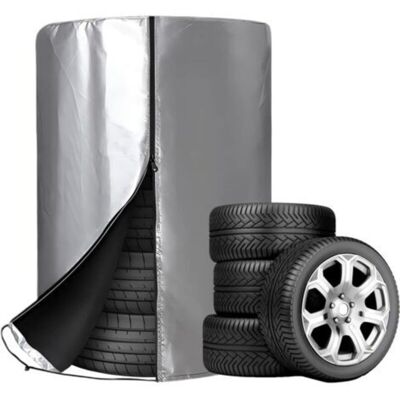 OEM Housses Pneus Auto Universelle Housse Pneu Etanche A L'Eau Pneus Housse Stockage Anti Poussière Couverture De Sac De Pneu Fermetures Eclair 420d Oxford Argenté Pour 4 Pneus (85 120cm) - Publicité OEM Housses Pneus Auto Universelle Housse Pneu Etanche A L'Eau Pneus Housse Stockage Anti Poussière Couverture De Sac De Pneu Fermetures Eclair 420d Oxford Argenté Pour 4 Pneus (85 120cm) - Publicité