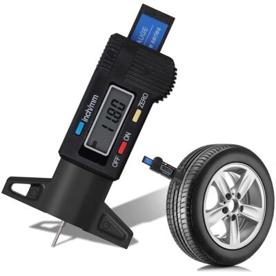 OEM Jauges De Profondeur Pneus Numerique ,jauge De Profondeur Numérique De Pneu Jauge Caliper Avec Écran Lcd 0-25mm, Noir - Publicité OEM Jauges De Profondeur Pneus Numerique ,jauge De Profondeur Numérique De Pneu Jauge Caliper Avec Écran Lcd 0-25mm, Noir - Publicité