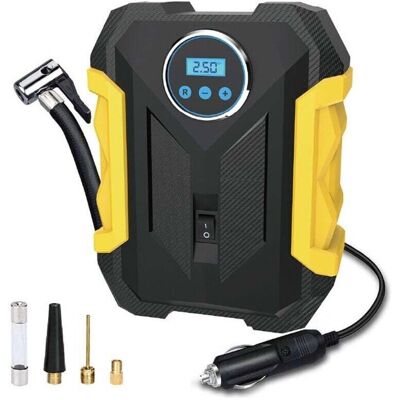 OEM Gonfleur Pneus Voiture.compresseur À Air Portatif 12v.compresseur À Air 150psi Avec Jauge De Pression Des Pneus Et Lumière Led. Jaune - Publicité OEM Gonfleur Pneus Voiture.compresseur À Air Portatif 12v.compresseur À Air 150psi Avec Jauge De Pression Des Pneus Et Lumière Led. Jaune - Publicité