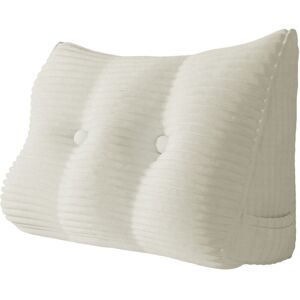 Vercart Coussin De Lecture, Oreiller Traversin Soutien Dorsal, Triangulaire Coussin À Coins, Gros Coussin Canapé, Coussin Tête De Lit Dossier, Coussin De Repos Cale Dos En Velours Côtelé Blanc 80cm - Publicité Vercart Coussin De Lecture, Oreiller Traversin Soutien Dorsal, Triangulaire Coussin À Coins, Gros Coussin Canapé, Coussin Tête De Lit Dossier, Coussin De Repos Cale Dos En Velours Côtelé Blanc 80cm - Publicité
