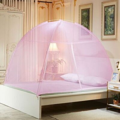 SANS MARQUE Moustiquaire Lit & Jardin Dôme Pop Up Fermeture Zippée Rose 100x200cm - Publicité SANS MARQUE Moustiquaire Lit & Jardin Dôme Pop Up Fermeture Zippée Rose 100x200cm - Publicité