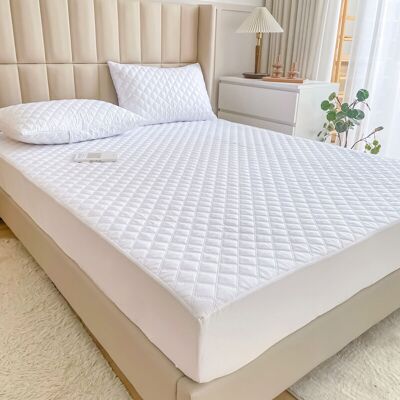 OEM Protège Matelas Imperméable 180 X 200 Cm – Bonnet Élastique Jusqu'à 30 Cm – Membrane Tpu Respirante – Confort Silencieux - Publicité OEM Protège Matelas Imperméable 180 X 200 Cm – Bonnet Élastique Jusqu'à 30 Cm – Membrane Tpu Respirante – Confort Silencieux - Publicité