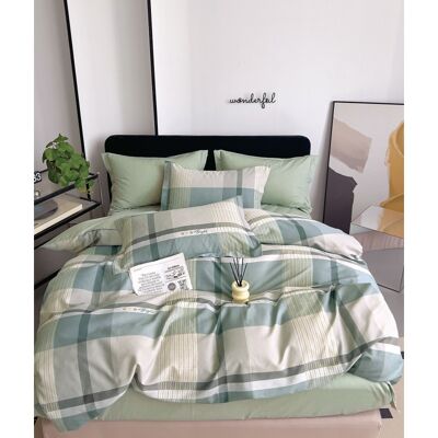 UNIVERS DECOR Parure De Couette "imprimé Double Face" Percale De Coton Peigné 80 Fils/cm² Pour Lit 140 À 160 - Th-30-25 - - Publicité UNIVERS DECOR Parure De Couette "imprimé Double Face" Percale De Coton Peigné 80 Fils/cm² Pour Lit 140 À 160 - Th-30-25 - - Publicité