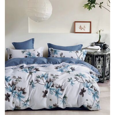 UNIVERS DECOR Parure De Couette "imprimé Double Face" Percale De Coton Peigné 80 Fils/cm² Pour Lit 140 À 160 - Parure Th-02 - - Publicité UNIVERS DECOR Parure De Couette "imprimé Double Face" Percale De Coton Peigné 80 Fils/cm² Pour Lit 140 À 160 - Parure Th-02 - - Publicité