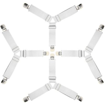 OEM Sangles Pour Draps De Lit 4 Pièces Attache Drap Housse Triangle Attache Matelas Élastique Tendeur De Draps Réglable Bretelles Sangle Pour Matelas Blanc-dou - Publicité OEM Sangles Pour Draps De Lit 4 Pièces Attache Drap Housse Triangle Attache Matelas Élastique Tendeur De Draps Réglable Bretelles Sangle Pour Matelas Blanc-dou - Publicité