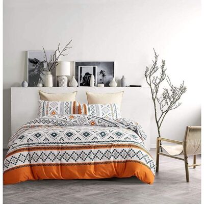 OEM Housse De Couette 220x240cm + 2 X Taies D'Oreiller 50x75cm - Marbre Noir Et Blanc Réversible Parure De Lit 2 Personne Adulte - Publicité OEM Housse De Couette 220x240cm + 2 X Taies D'Oreiller 50x75cm - Marbre Noir Et Blanc Réversible Parure De Lit 2 Personne Adulte - Publicité