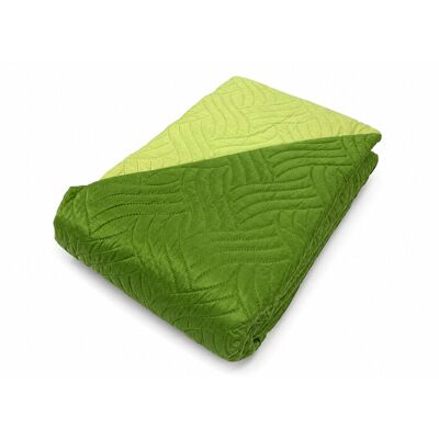 TEX FAMILY Art Couvre-lit Matelassé Bicolore En Microfibre Manopesca Printemps Été Cm. 250x250 Vert - Publicité TEX FAMILY Art Couvre-lit Matelassé Bicolore En Microfibre Manopesca Printemps Été Cm. 250x250 Vert - Publicité