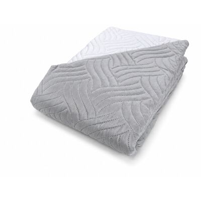 TEX FAMILY Art Couvre-lit Matelassé Bicolore En Microfibre Manopesca Printemps Été Cm. 170x250 Gris - Publicité TEX FAMILY Art Couvre-lit Matelassé Bicolore En Microfibre Manopesca Printemps Été Cm. 170x250 Gris - Publicité
