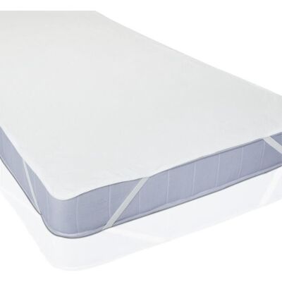 HONORNIC Protège-matelas Plat À Elastiques Blanc 90 X 200 Cm - Imperméable Alèse Enduite 2 Couches Barrière Anti-humidité - Publicité HONORNIC Protège-matelas Plat À Elastiques Blanc 90 X 200 Cm - Imperméable Alèse Enduite 2 Couches Barrière Anti-humidité - Publicité