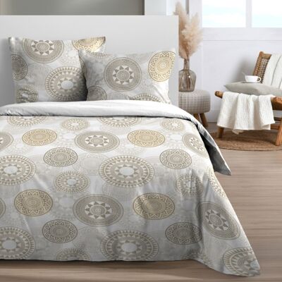 STOF Housse De Couette 240x220 Mekong + 2 Taies 100% Microfibre - Publicité STOF Housse De Couette 240x220 Mekong + 2 Taies 100% Microfibre - Publicité