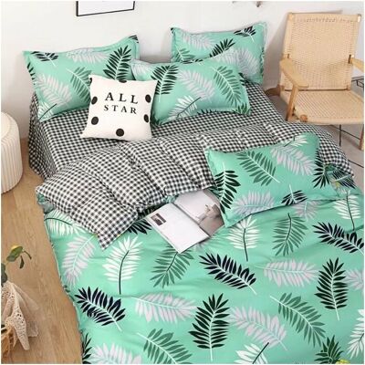 OEM Ensemble De Literie En Coton Quatre Pièces, Drap De Lit Imprimé Sablé Housse De Couette Dortoir 1,8 Mètres Ensemble Quatre Pièces (ananas Doux - Publicité OEM Ensemble De Literie En Coton Quatre Pièces, Drap De Lit Imprimé Sablé Housse De Couette Dortoir 1,8 Mètres Ensemble Quatre Pièces (ananas Doux - Publicité