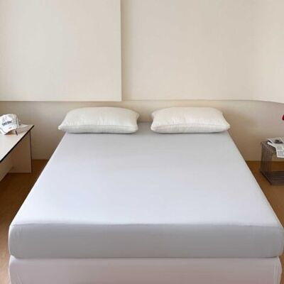 ABYSSE Drap Housse 180 X 200 En Coins Élastiqués Pour Matelas De 30 Cm Haut Tissu Anti-acarien Hypoallergénique De Haute Qualité Doux Et Durable Lavable En Machine - Publicité ABYSSE Drap Housse 180 X 200 En Coins Élastiqués Pour Matelas De 30 Cm Haut Tissu Anti-acarien Hypoallergénique De Haute Qualité Doux Et Durable Lavable En Machine - Publicité