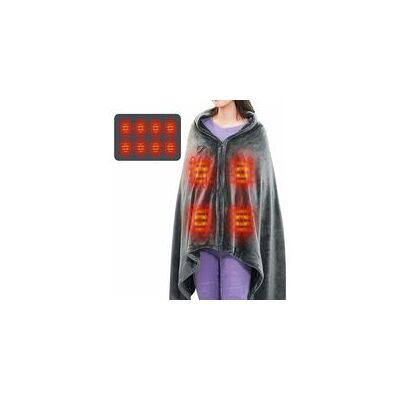 SANS MARQUE Châle De Couverture Chauffante Sans Fil, Usb Portable Couvertures Plaid Chauffant Avec 3 Niveaux De Réglage De La Température Poncho Chauffant Electrique Lavable150 85cm - Publicité SANS MARQUE Châle De Couverture Chauffante Sans Fil, Usb Portable Couvertures Plaid Chauffant Avec 3 Niveaux De Réglage De La Température Poncho Chauffant Electrique Lavable150 85cm - Publicité