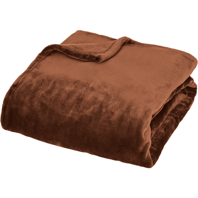 Couverture "cuddly" 180 X 230 Cm Flanelle 550 G Atmosphera - Cuddly Marron - - Publicité Couverture "cuddly" 180 X 230 Cm Flanelle 550 G Atmosphera - Cuddly Marron - - Publicité