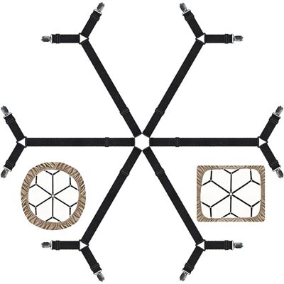 SANS MARQUE Attaches Pour Draps - Sangles Élastiques Réglables Pour Draps De Lit Pour Lit Double, Queen, King Twin, Clips De Drap Croisés À 6 Voies, Bande De Bretelles, Matelas Ronds Et Carrés Ajustés, Cadeau Pou - Publicité SANS MARQUE Attaches Pour Draps - Sangles Élastiques Réglables Pour Draps De Lit Pour Lit Double, Queen, King Twin, Clips De Drap Croisés À 6 Voies, Bande De Bretelles, Matelas Ronds Et Carrés Ajustés, Cadeau Pou - Publicité