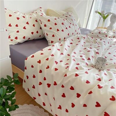 OEM Housse De Couette 200x230 Cm Rouge Avec 2 Taies D'Oreiller 48x73 Cm – Microfibre 100% Tissée – Fermeture Éclair Pour Installation Facile - Publicité OEM Housse De Couette 200x230 Cm Rouge Avec 2 Taies D'Oreiller 48x73 Cm – Microfibre 100% Tissée – Fermeture Éclair Pour Installation Facile - Publicité
