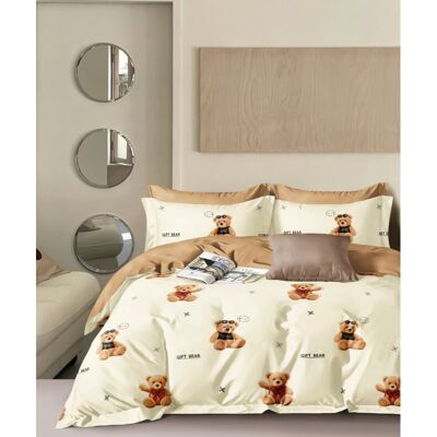 UNIVERS DECOR Parure De Couette "imprimé Double Face" Percale De Coton Peigné 80 Fils/cm² Pour Lit 140 À 160 - Th-28-25 - - Publicité UNIVERS DECOR Parure De Couette "imprimé Double Face" Percale De Coton Peigné 80 Fils/cm² Pour Lit 140 À 160 - Th-28-25 - - Publicité