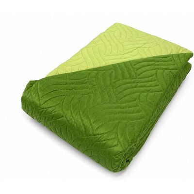 TEX FAMILY Art Couvre-lit Matelassé Bicolore En Microfibre Manopesca Printemps Été Cm. 210x250 Vert - Publicité TEX FAMILY Art Couvre-lit Matelassé Bicolore En Microfibre Manopesca Printemps Été Cm. 210x250 Vert - Publicité