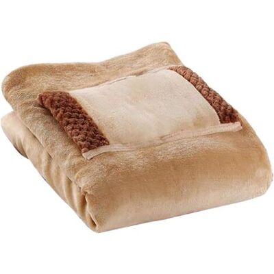 ABYSSE Couverture Chauffante Multifonctionnelle En Flanelle 5 V Usb – 60 X 80 Cm, Couleur Camel – - Publicité ABYSSE Couverture Chauffante Multifonctionnelle En Flanelle 5 V Usb – 60 X 80 Cm, Couleur Camel – - Publicité