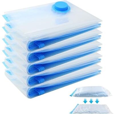 SANS MARQUE 10 Pièces Sacs De Rangement Sous Vide 60x40 Cm Sac Aspirant Rangement Vetement Pour Couette Fine, Oreiller, Vêtements - Publicité SANS MARQUE 10 Pièces Sacs De Rangement Sous Vide 60x40 Cm Sac Aspirant Rangement Vetement Pour Couette Fine, Oreiller, Vêtements - Publicité