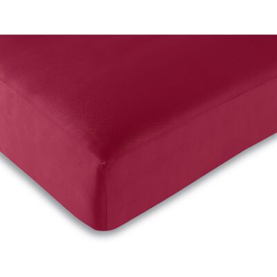 UNIVERS DECOR Drap Housse 57 Fils/cm² Toutes Dimensions - Rouge - 160 X 200 Cm - Rouge - - Publicité UNIVERS DECOR Drap Housse 57 Fils/cm² Toutes Dimensions - Rouge - 160 X 200 Cm - Rouge - - Publicité