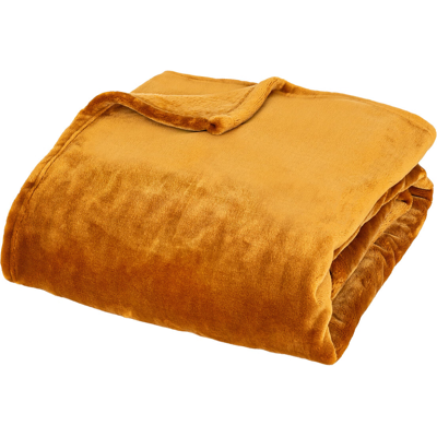 Couverture "cuddly" 180 X 230 Cm Flanelle 550 G Atmosphera - Cuddly Cumin - - Publicité Couverture "cuddly" 180 X 230 Cm Flanelle 550 G Atmosphera - Cuddly Cumin - - Publicité