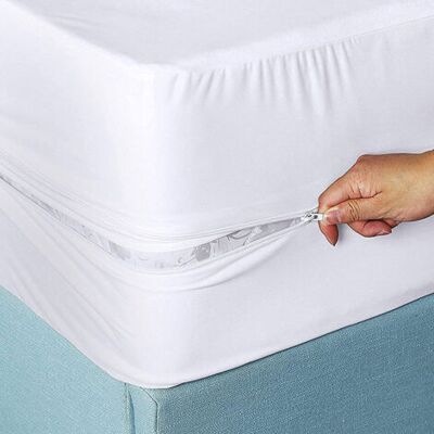 Bunthaus Drap-housse Imperméable À Six Faces, Protège Couvre-lit, Housse De Matelas Imperméable Avec Fermeture Éclair, 180x200x30cm - Publicité Bunthaus Drap-housse Imperméable À Six Faces, Protège Couvre-lit, Housse De Matelas Imperméable Avec Fermeture Éclair, 180x200x30cm - Publicité