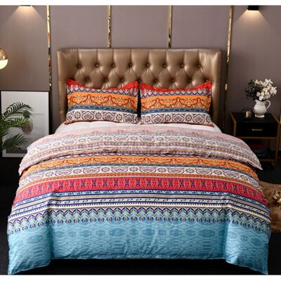 ENLENK Couvre-lit Matelassé Bohème Double 3 Pièces Patchwork Couvre-lit Courtepointe Réversible Doux Literie En Microfibre 220 240 Cm - Publicité ENLENK Couvre-lit Matelassé Bohème Double 3 Pièces Patchwork Couvre-lit Courtepointe Réversible Doux Literie En Microfibre 220 240 Cm - Publicité