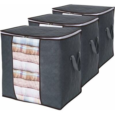 OEM Royaluxe- Norcks Sac De Rangement Vetement Lot De 3, Non-tissé Sac Boite Tissu De Rangement Grande Sous Lit Épais Pliables Sac Avec Poignée Pour Housse Couette Vêtements Édredons Couvertures Oreillers - Publicité OEM Royaluxe- Norcks Sac De Rangement Vetement Lot De 3, Non-tissé Sac Boite Tissu De Rangement Grande Sous Lit Épais Pliables Sac Avec Poignée Pour Housse Couette Vêtements Édredons Couvertures Oreillers - Publicité