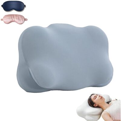 KAJFJAD Oreiller Ergonomique Ajustable En Mousse À Mémoire De Forme Pour Un Soutien Cervical Optimal, Avec Housse Respirante, Idéal Pour Les Personnes Dormant Sur Le Côté, Le Dos Ou Le Ventre. Blanc. Publicité KAJFJAD Oreiller Ergonomique Ajustable En Mousse À Mémoire De Forme Pour Un Soutien Cervical Optimal, Avec Housse Respirante, Idéal Pour Les Personnes Dormant Sur Le Côté, Le Dos Ou Le Ventre. Blanc. Publicité