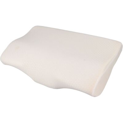 MCKENSA Oreiller Cervical En Mousse À Mémoire De Forme Blanche, Respirant Et Ergonomique, À Rebond Lent, Idéal Pour La Chambre À Coucher. Publicité MCKENSA Oreiller Cervical En Mousse À Mémoire De Forme Blanche, Respirant Et Ergonomique, À Rebond Lent, Idéal Pour La Chambre À Coucher. Publicité