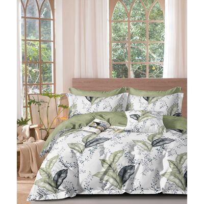 UNIVERS DECOR Parure De Couette "imprimé Double Face" Percale De Coton Peigné 80 Fils/cm² Pour Lit 140 À 160 - Th-29-25 - - Publicité UNIVERS DECOR Parure De Couette "imprimé Double Face" Percale De Coton Peigné 80 Fils/cm² Pour Lit 140 À 160 - Th-29-25 - - Publicité