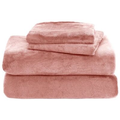 ENLENK Ensemble De Draps En Laine (1 Drap + 2 Taies D'Oreiller), En Tissu Micro-boulochant Ultra-doux, Rose, 200x220cm. Publicité ENLENK Ensemble De Draps En Laine (1 Drap + 2 Taies D'Oreiller), En Tissu Micro-boulochant Ultra-doux, Rose, 200x220cm. Publicité