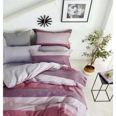 UNIVERS DECOR Parure De Couette "imprimé Double Face" Percale De Coton Peigné 80 Fils/cm² Pour Lit 140 À 160 - Parure Th-01 - - Publicité UNIVERS DECOR Parure De Couette "imprimé Double Face" Percale De Coton Peigné 80 Fils/cm² Pour Lit 140 À 160 - Parure Th-01 - - Publicité