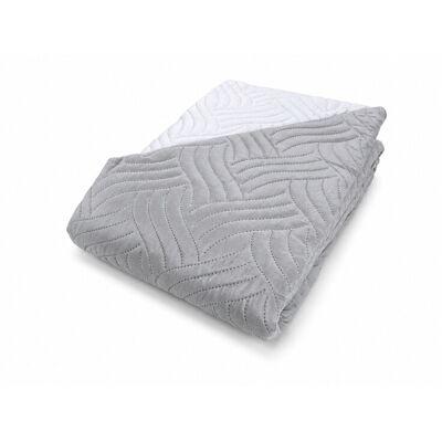 TEX FAMILY Art Couvre-lit Matelassé Bicolore En Microfibre Manopesca Printemps Été Cm. 250x250 Gris - Publicité TEX FAMILY Art Couvre-lit Matelassé Bicolore En Microfibre Manopesca Printemps Été Cm. 250x250 Gris - Publicité
