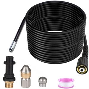 Ouylaf – Déboucheur De Canalisation 15m – Compatible Nettoyeurs Haute Pression Kärcher K2-k7 – Buses Rotatives Pour Nettoyage En Profondeur - Publicité Ouylaf – Déboucheur De Canalisation 15m – Compatible Nettoyeurs Haute Pression Kärcher K2-k7 – Buses Rotatives Pour Nettoyage En Profondeur - Publicité