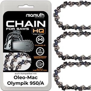 OEM 3x Chaîne De Tronçonneuse 40cm 1,5mm 0,325' 66 Tg Pour Oleo-mac Olympik 950/a - Publicité OEM 3x Chaîne De Tronçonneuse 40cm 1,5mm 0,325' 66 Tg Pour Oleo-mac Olympik 950/a - Publicité