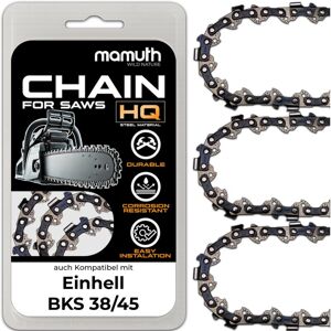 OEM 3x Chaîne De Tronçonneuse 45cm 1,3mm 3/8" 62tg Pour Einhell Bks 38/45 - Publicité OEM 3x Chaîne De Tronçonneuse 45cm 1,3mm 3/8" 62tg Pour Einhell Bks 38/45 - Publicité