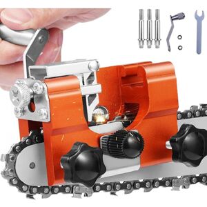 GABRIELLE Affuteuse De Chaine Tronconneuse Portable, Affuteur Chaine Tronçonneuse À Manivelle, Aiguiseur Chaine Tronconneuse Avec Tête De Meulage, Convient À Tous Les Types De Tronçonneuses - Publicité GABRIELLE Affuteuse De Chaine Tronconneuse Portable, Affuteur Chaine Tronçonneuse À Manivelle, Aiguiseur Chaine Tronconneuse Avec Tête De Meulage, Convient À Tous Les Types De Tronçonneuses - Publicité