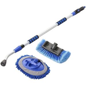 MOBILIBRICO Brosse De Lavage Manche Telescopique 190 M Avec Microfibre Chenille Et Tete De Brosse De Lavage 3d - Publicité MOBILIBRICO Brosse De Lavage Manche Telescopique 190 M Avec Microfibre Chenille Et Tete De Brosse De Lavage 3d - Publicité