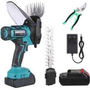 ROSVOLA Cisaille Sculpte-haie Et Taille-herbes Sans Fil 20v - Cisaille À Gazon Avec 2 Lames, Batteries 2000mah, Chargeur Pour Coupe, Elagage - Publicité ROSVOLA Cisaille Sculpte-haie Et Taille-herbes Sans Fil 20v - Cisaille À Gazon Avec 2 Lames, Batteries 2000mah, Chargeur Pour Coupe, Elagage - Publicité