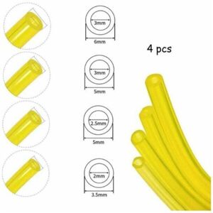 ALOVEZ Durite Essence Set 4 Pièces Tuyau De Carburant Tuyau D'Essence 1,5 Mètre Pour Souffleur Coupe-bordure Tronçonneuse Debroussailleuse, Tuyau De Carburant Flexible Très Résistant - Publicité ALOVEZ Durite Essence Set 4 Pièces Tuyau De Carburant Tuyau D'Essence 1,5 Mètre Pour Souffleur Coupe-bordure Tronçonneuse Debroussailleuse, Tuyau De Carburant Flexible Très Résistant - Publicité