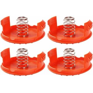 JILLIOPER Lot De 4 Capuchons De Bobine + 4 Pièces De Rechange Pour Ressorts Compatibles Avec Les Coupe-bordures Black+decker Rc-100-p - Publicité JILLIOPER Lot De 4 Capuchons De Bobine + 4 Pièces De Rechange Pour Ressorts Compatibles Avec Les Coupe-bordures Black+decker Rc-100-p - Publicité