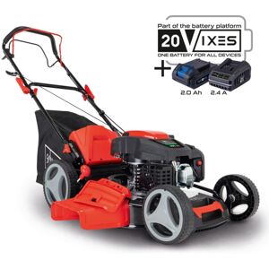 Scheppach Tondeuse Thermique Hybride Ms200-51e – Démarrage Électrique – 5,2 Cv – Largeur De Coupe 51 Cm – Bac 65 L – Hauteur De Coupe Réglable - 1 Batterie 2ah + Chargeur Inclus - Publicité Scheppach Tondeuse Thermique Hybride Ms200-51e – Démarrage Électrique – 5,2 Cv – Largeur De Coupe 51 Cm – Bac 65 L – Hauteur De Coupe Réglable - 1 Batterie 2ah + Chargeur Inclus - Publicité