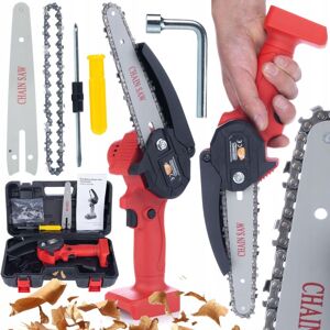 OEM Rosfix Tronçonneuse Électrique Sans Fil Red Piranha Rp21v – 1200w, Guide 6", 21v Chaîne Acier Trempé Pour Bois, Jardin, Bricolage Scie À Chaîne Portable (body) - Publicité OEM Rosfix Tronçonneuse Électrique Sans Fil Red Piranha Rp21v – 1200w, Guide 6", 21v Chaîne Acier Trempé Pour Bois, Jardin, Bricolage Scie À Chaîne Portable (body) - Publicité