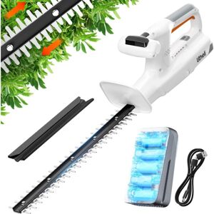 Taille Haie 20v, Hedge Trimmer De 45 Cm Pour La Coupe, La Taille Et L'Élagage Des Arbustes, Taille Buissons Sans Fil De 15 Mm Avec Batterie De 10 000 Mah Blanc Litheli - Publicité Taille Haie 20v, Hedge Trimmer De 45 Cm Pour La Coupe, La Taille Et L'Élagage Des Arbustes, Taille Buissons Sans Fil De 15 Mm Avec Batterie De 10 000 Mah Blanc Litheli - Publicité