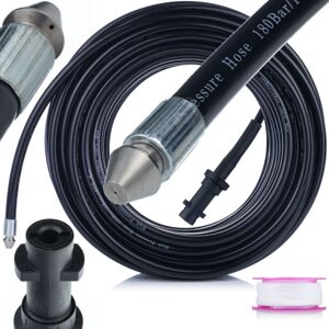 Rosfix Tuyau De Nettoyage Canalisation 40m – Buse 1+3, Filetage 1/4", 160 Bar, 60°c Connecteur Baïonnette Compatible Avec Nettoyeur Haute Pression Kärcher K2–k7 - Publicité Rosfix Tuyau De Nettoyage Canalisation 40m – Buse 1+3, Filetage 1/4", 160 Bar, 60°c Connecteur Baïonnette Compatible Avec Nettoyeur Haute Pression Kärcher K2–k7 - Publicité