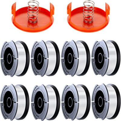 Vision Lot De 8 Bobines De Fil De Coupe-bordures Compatibles Avec Les Débroussailleuses Black & Decker, A6481 Et A6485, Bobine De Fil De 1,65 Mm (8 Fils De Coupe, 3 Couvercles, 3 Ressorts) - Publicité Vision Lot De 8 Bobines De Fil De Coupe-bordures Compatibles Avec Les Débroussailleuses Black & Decker, A6481 Et A6485, Bobine De Fil De 1,65 Mm (8 Fils De Coupe, 3 Couvercles, 3 Ressorts) - Publicité