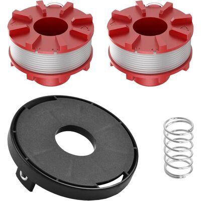 GRASSLIN Lot De 2 Bobines De Rechange Pour Débroussailleuse Einhell, Fil Nylon 2mm, 8m, Accessoire Jardin - Publicité GRASSLIN Lot De 2 Bobines De Rechange Pour Débroussailleuse Einhell, Fil Nylon 2mm, 8m, Accessoire Jardin - Publicité